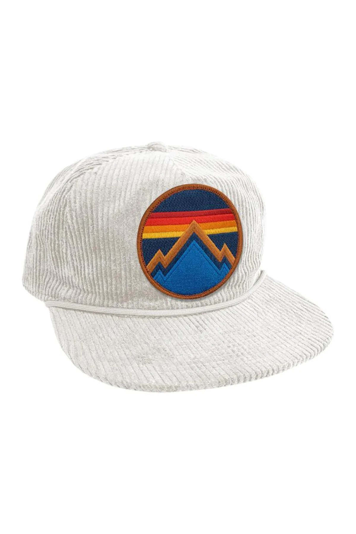 Aviator Nation white corduroy patch hat Mountain sunset logo il_fullxfull.6122667852_f4sp.jpg main image 3
