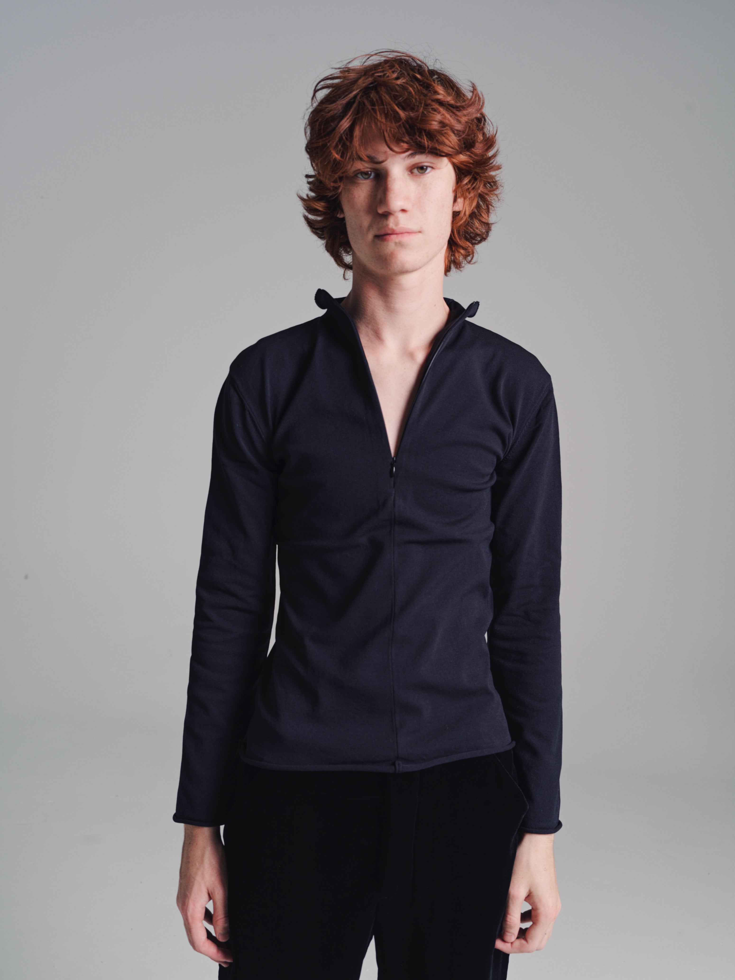 ニット/セーター gabriela coll garments nylon Knittedpolo Gabriela Coll Garments No. 180 Nylon Knitted Zipper Polo