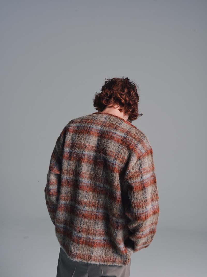 Our Legacy Ament Check Mohair Cardigan | Garmentory