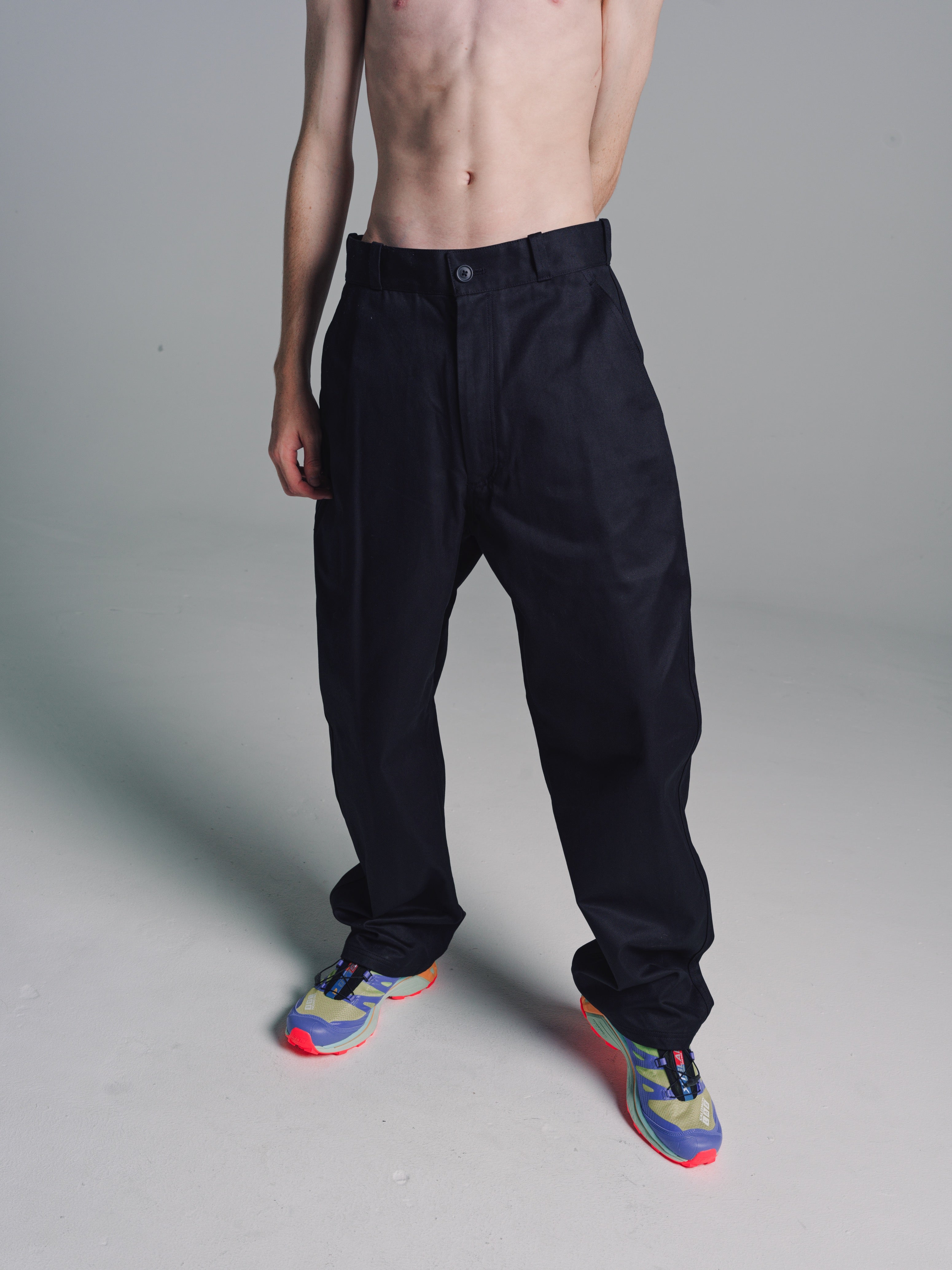 MAN-TLE R13J6 Work Trousers - Black | Garmentory