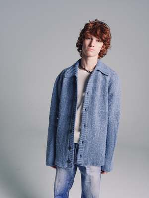 Our Legacy Acrylic Big Cardigan - Funky Blue | Garmentory
