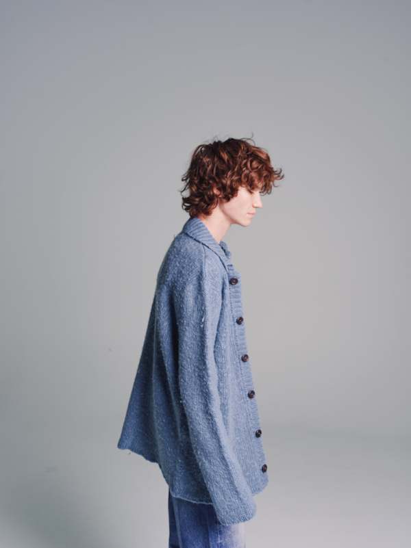 トップス OUR LEGACY BIG CARDIGAN FUNKY BLUE Our Legacy - Big Cardigan Funky Blue Acrylic