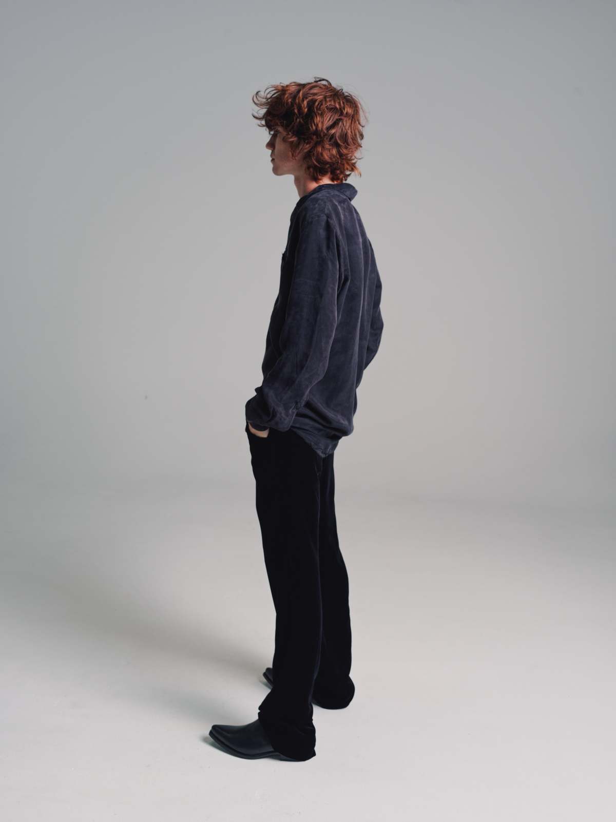 Gabriela Coll Garments No. 187 Double Cupro Pocket Shirt - Black