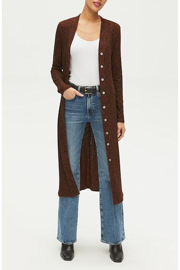 Michael Stars Isa Cardigan Dress - Rustique