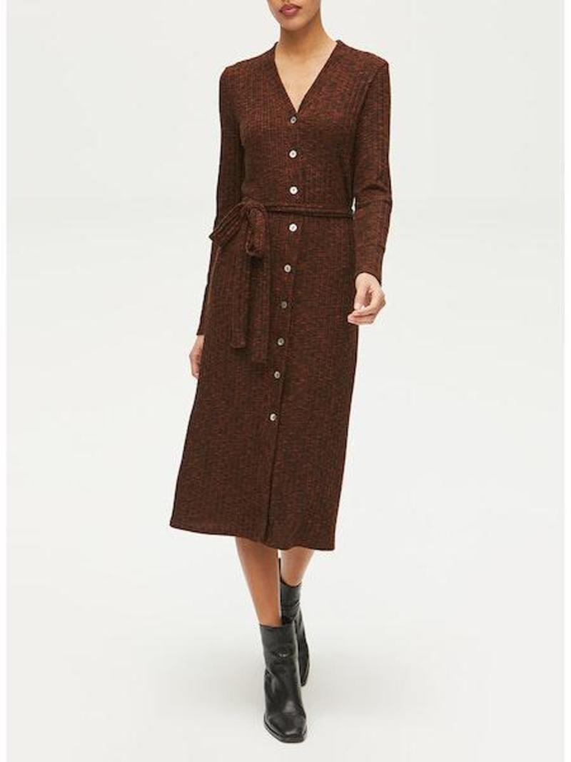 Michael Stars Isa Cardigan Dress - Rustique