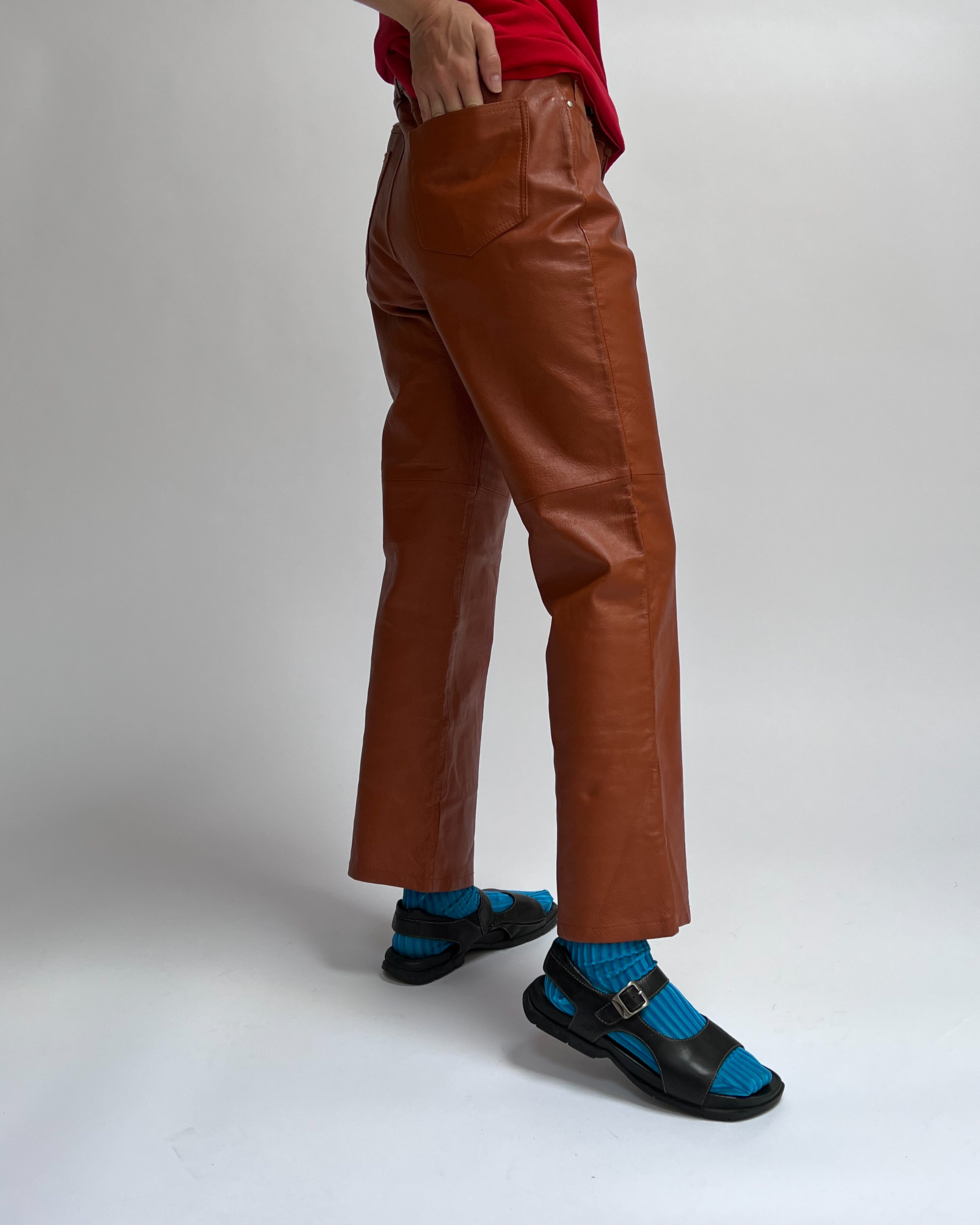 Leather Pants Caramel Garmentory