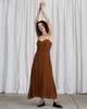 Ali Golden Fitted Bodice Dress - Copper - Thumbnail 3