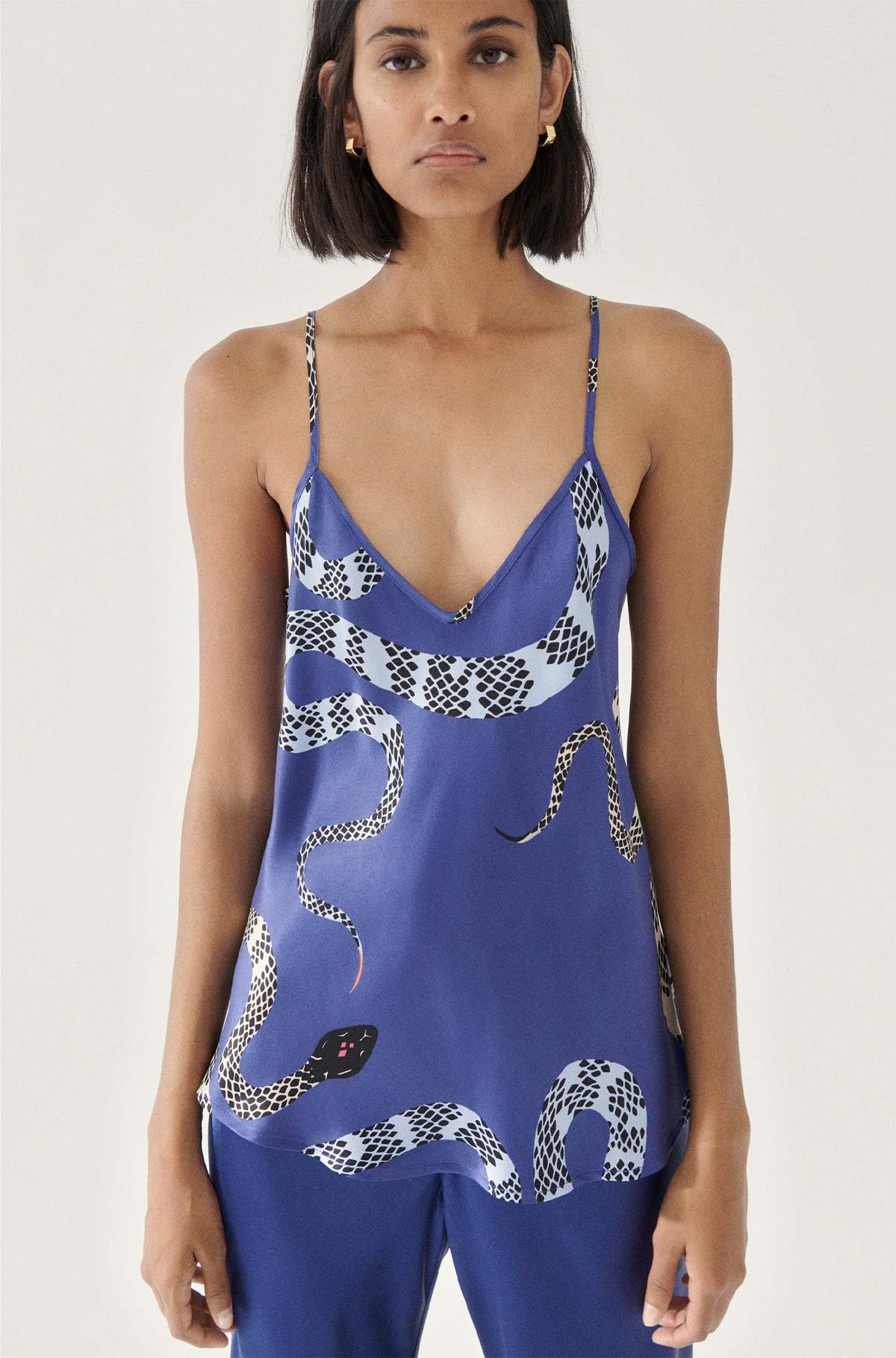 Bias Cut Silk Cami