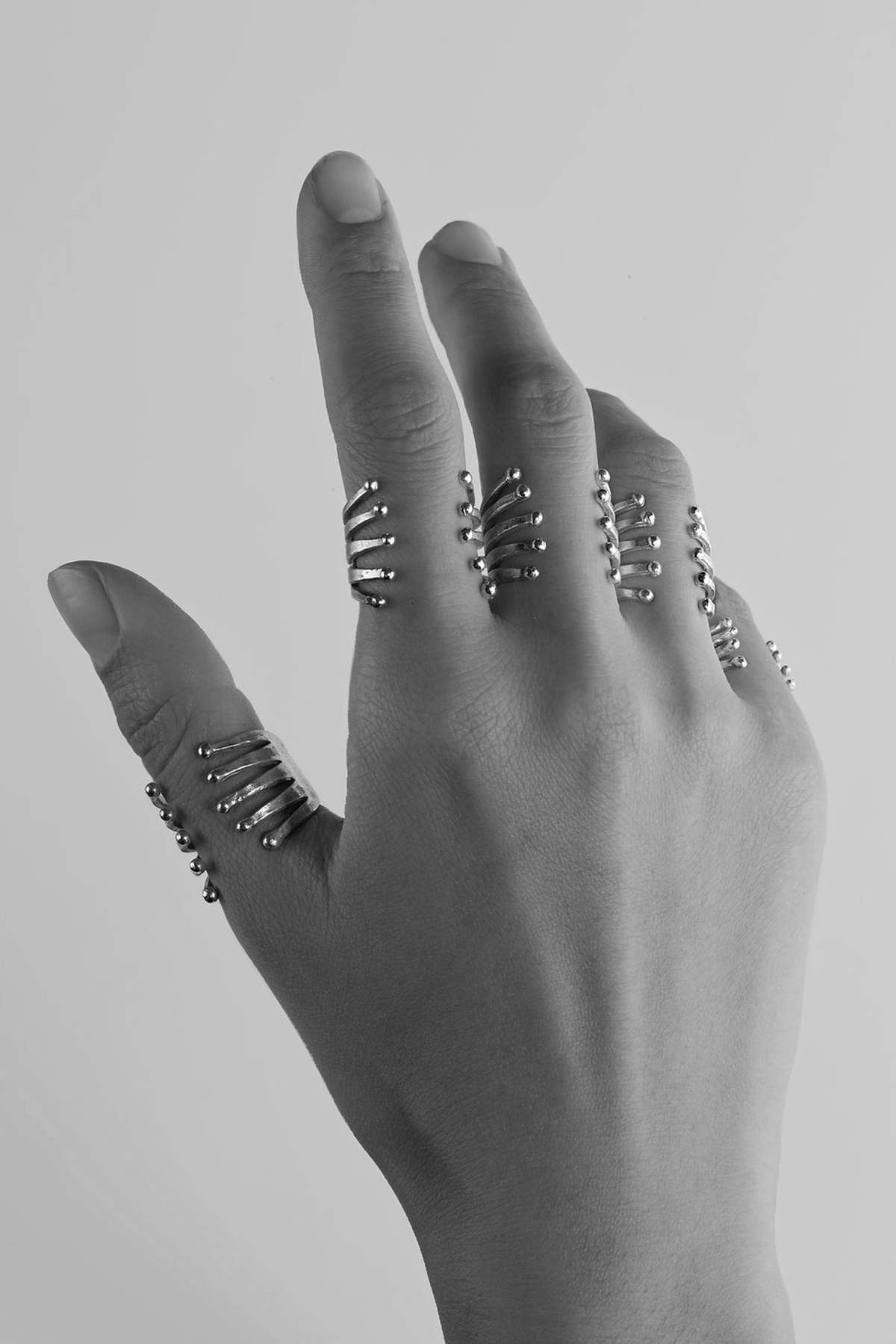 Spylxn Sterling Trap Ring Silver Garmentory