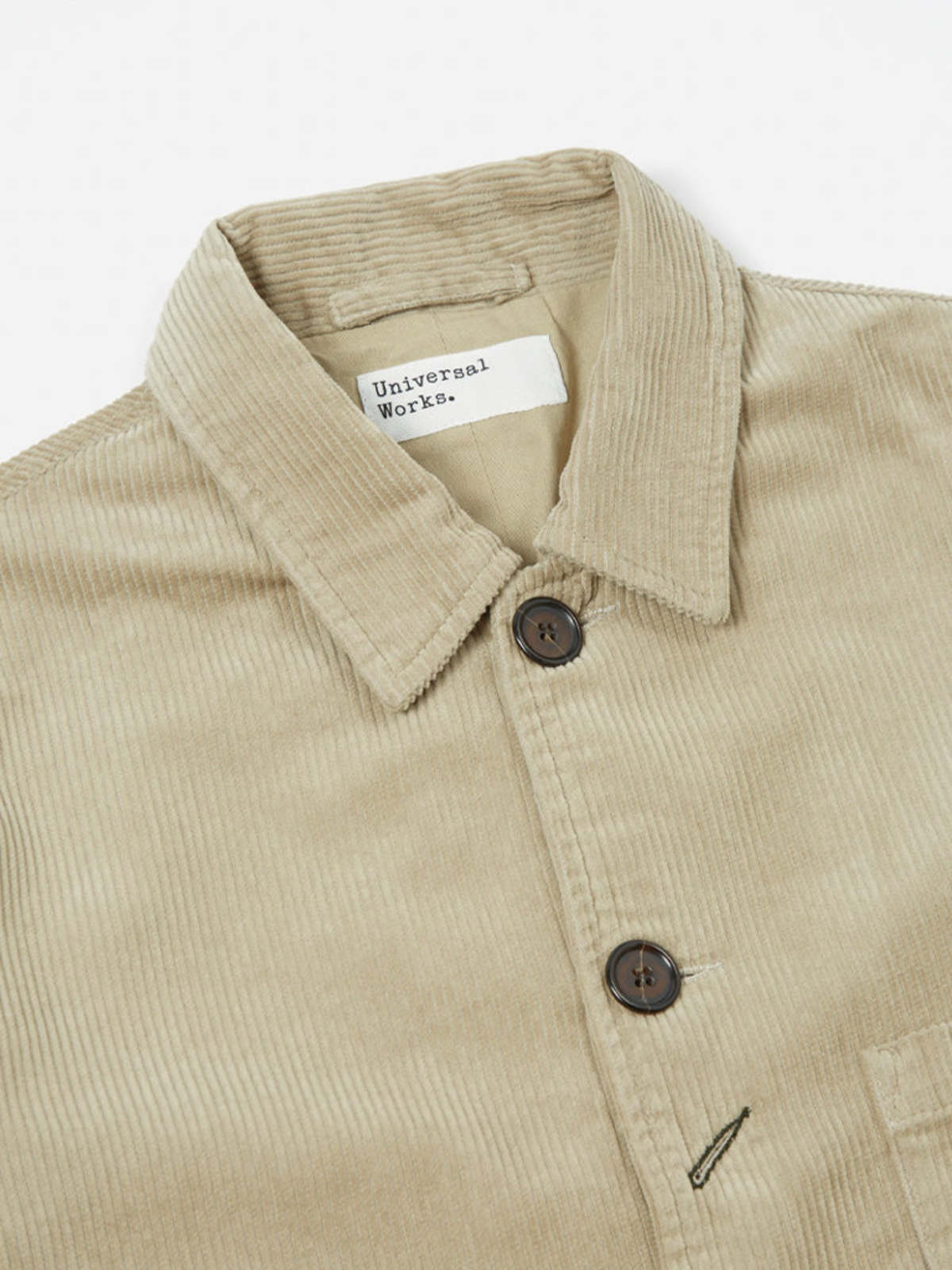 Universal Works Bakers Jacket Stone Cord Garmentory