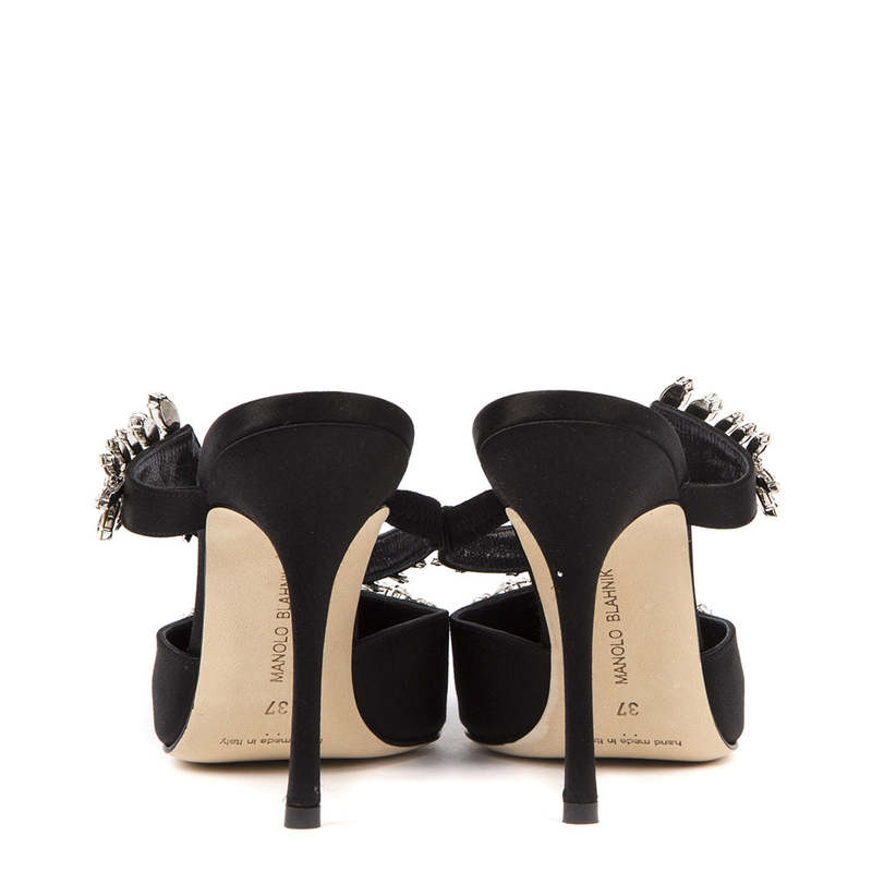 Manolo Blahnik Lurum Mule Black Garmentory
