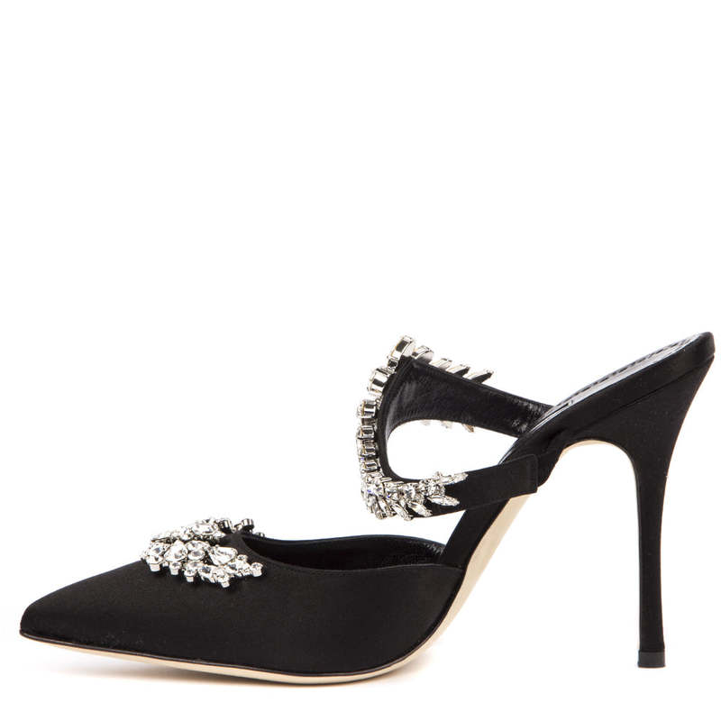 Manolo Blahnik Lurum Mule Black Garmentory