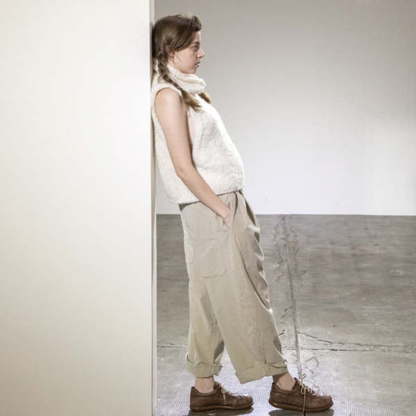 Album di Famiglia Unisex Bragoni Velvet Pants - Beige | Garmentory