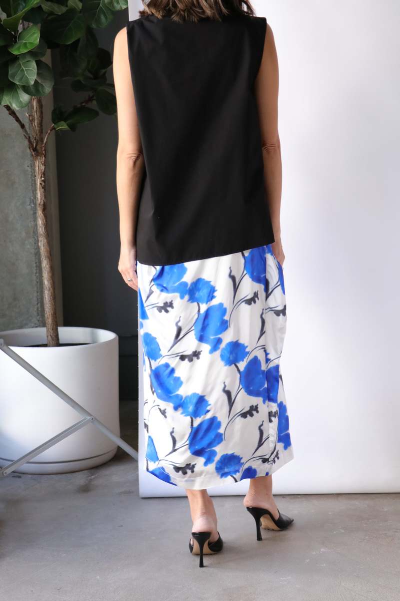 Christian Wijnants Tomoka Asymmetric Draped Sleeveless Top - Black