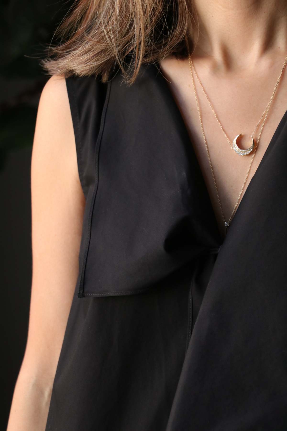 Christian Wijnants Tomoka Asymmetric Draped Sleeveless Top - Black - Image 4 of 5