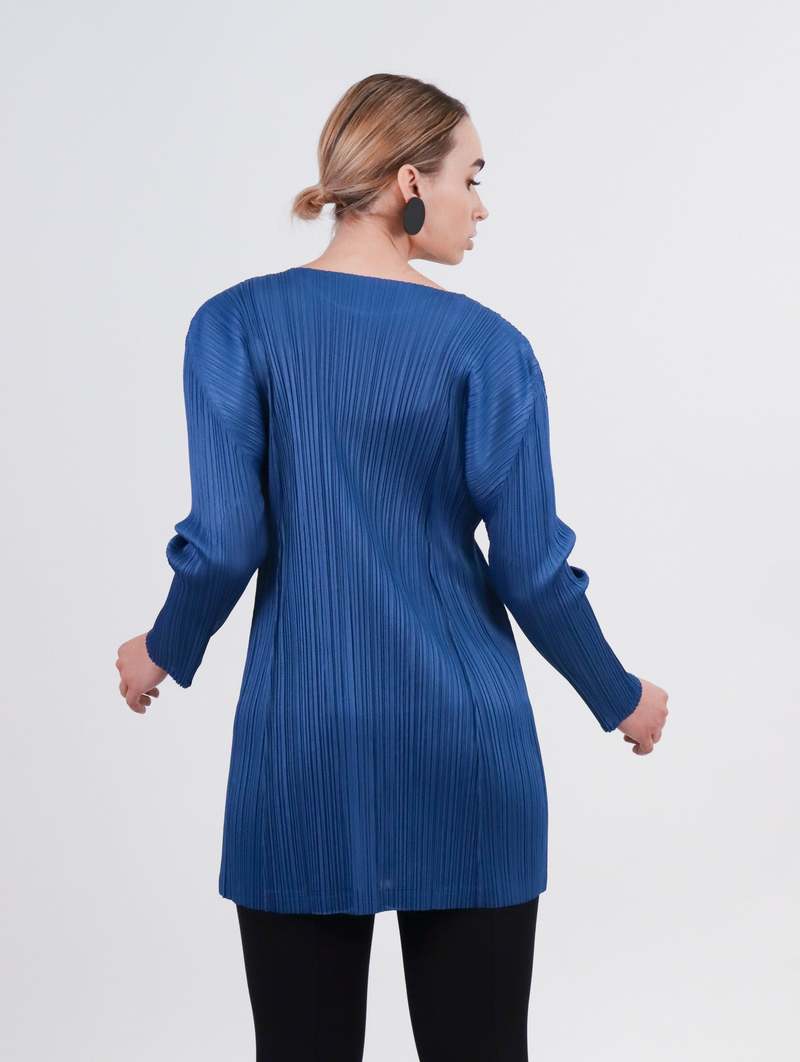 PLEATS PLEASE ISSEY MIYAKE ネイビーのチュニック PLEATS PLEASE ISSEY MIYAKE - プリーツプリーズ PLEATS PLEASE