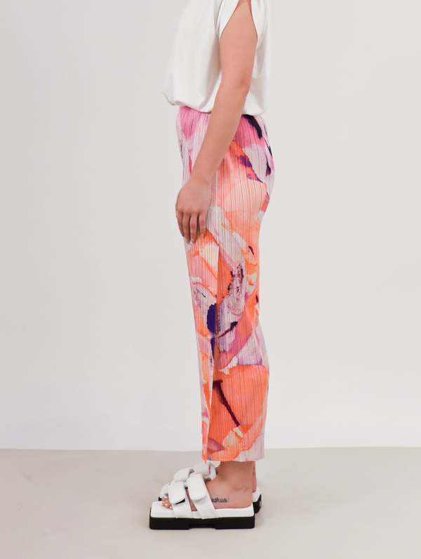 Petal Waltz Pants in Pink by Pleats Please Issey Miyake