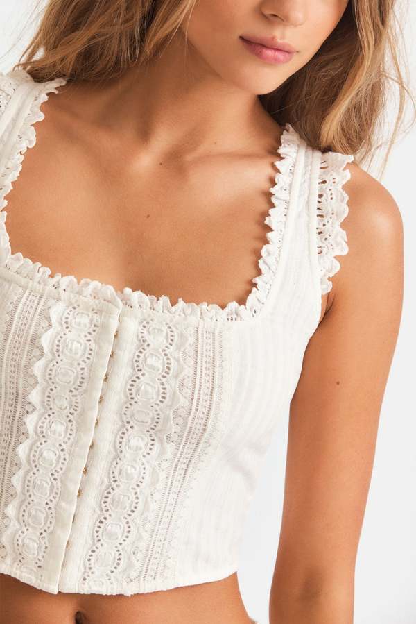 Re-Edition Georgie Floral Cotton Bustier