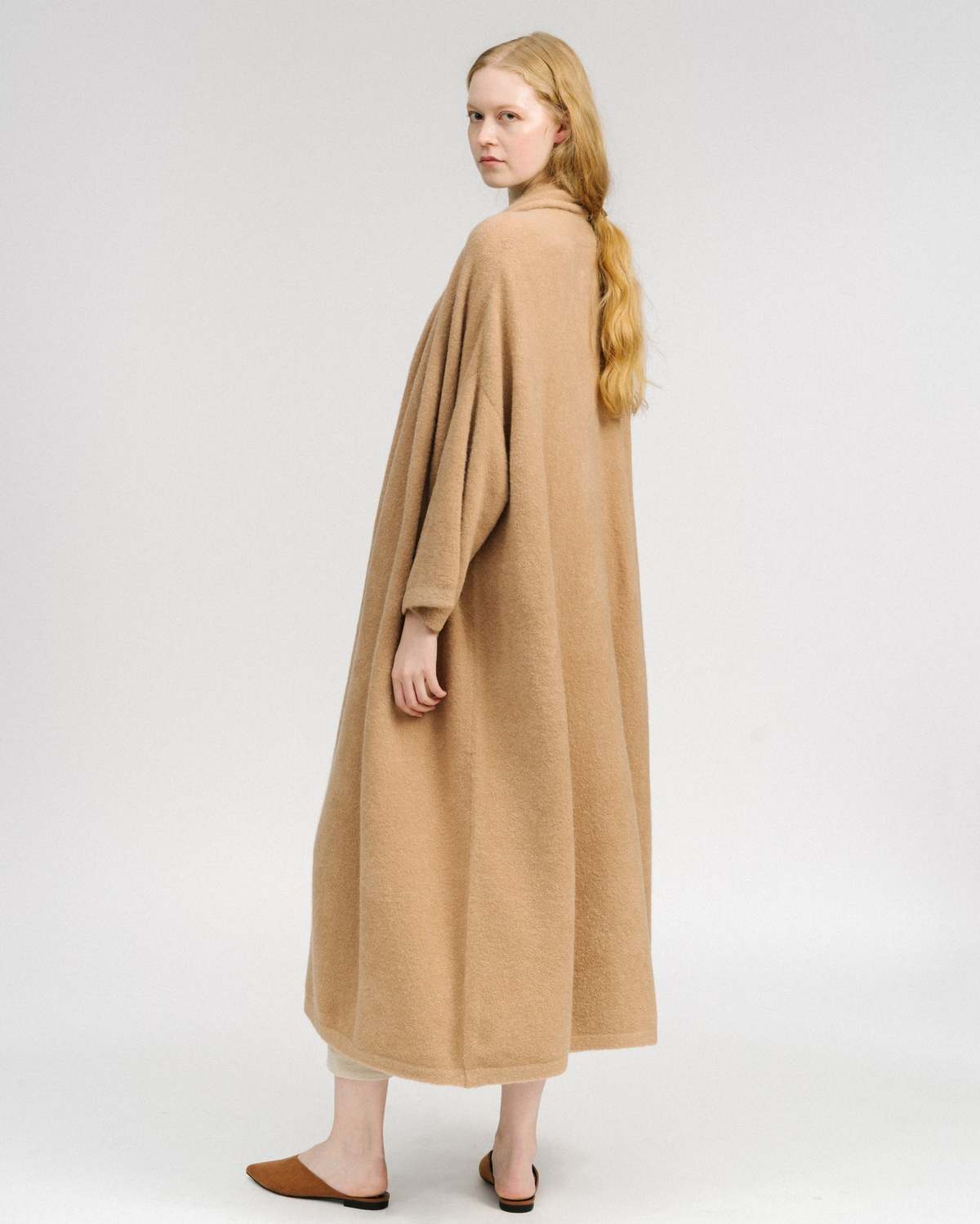 Haori Extra Long Alpaca Sweater Coat