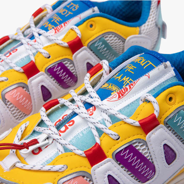 adidas Consortium x Sean Wotherspoon x Hot Wheels Superturf Adventure Shoes  - White/Bold Gold/Bluebird | Garmentory