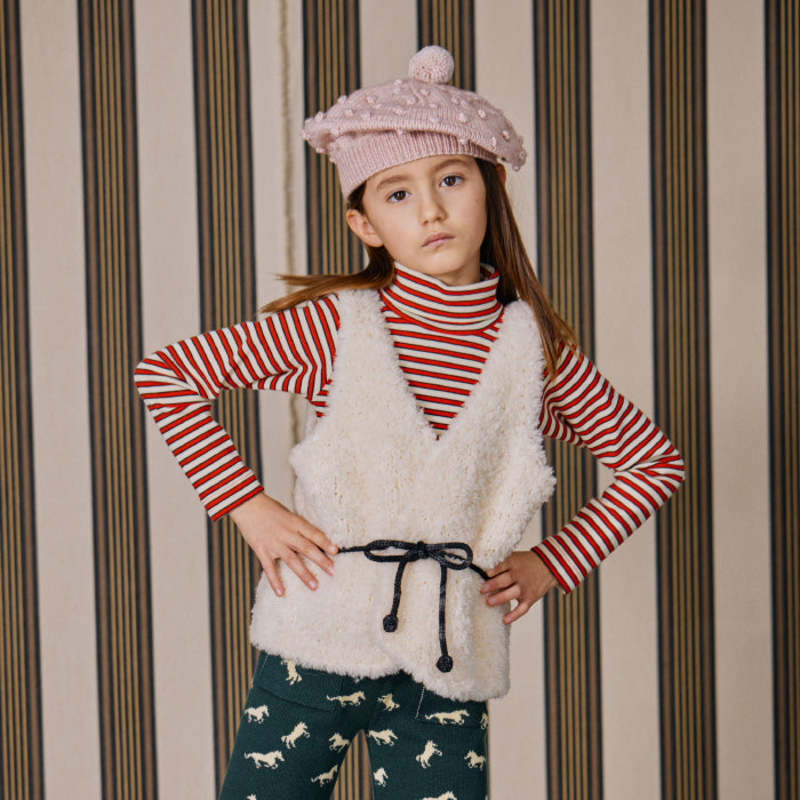 Misha and puff turtleneck 8Y（Pima Cotton Turtleneck - Fox