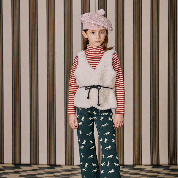 トップス Misha&Puff turtleneck red flame 2y Kids Misha & Puff Child Turtleneck T-shirt - Red Flame