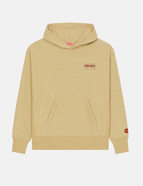 Kenzo Paris Oversized Hooded Sweatshirt - Beige | Garmentory