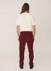 YMC Tearaway Recycled Cotton Cord Jeans - Burgundy - Thumbnail 5