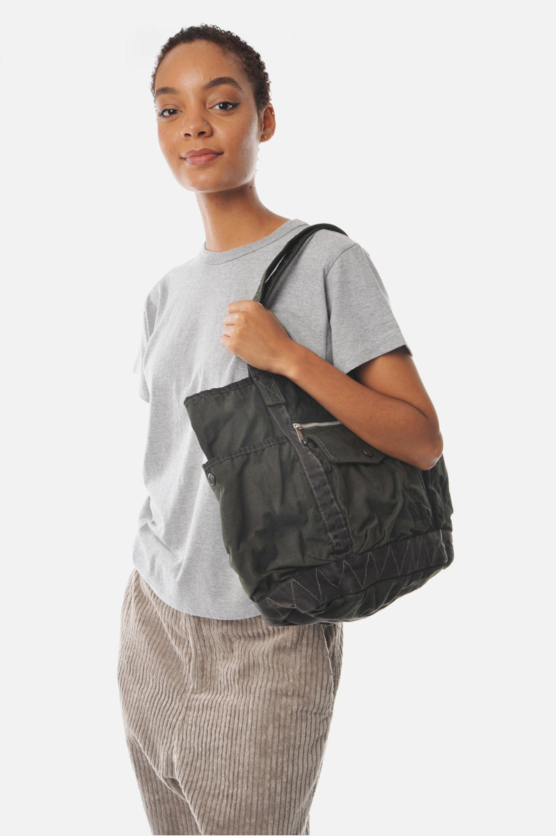 PORTER CRAG TOTE カーキ Porter-Yoshida & Co. Crag Tote Bag Khaki at CareOfCarl.com