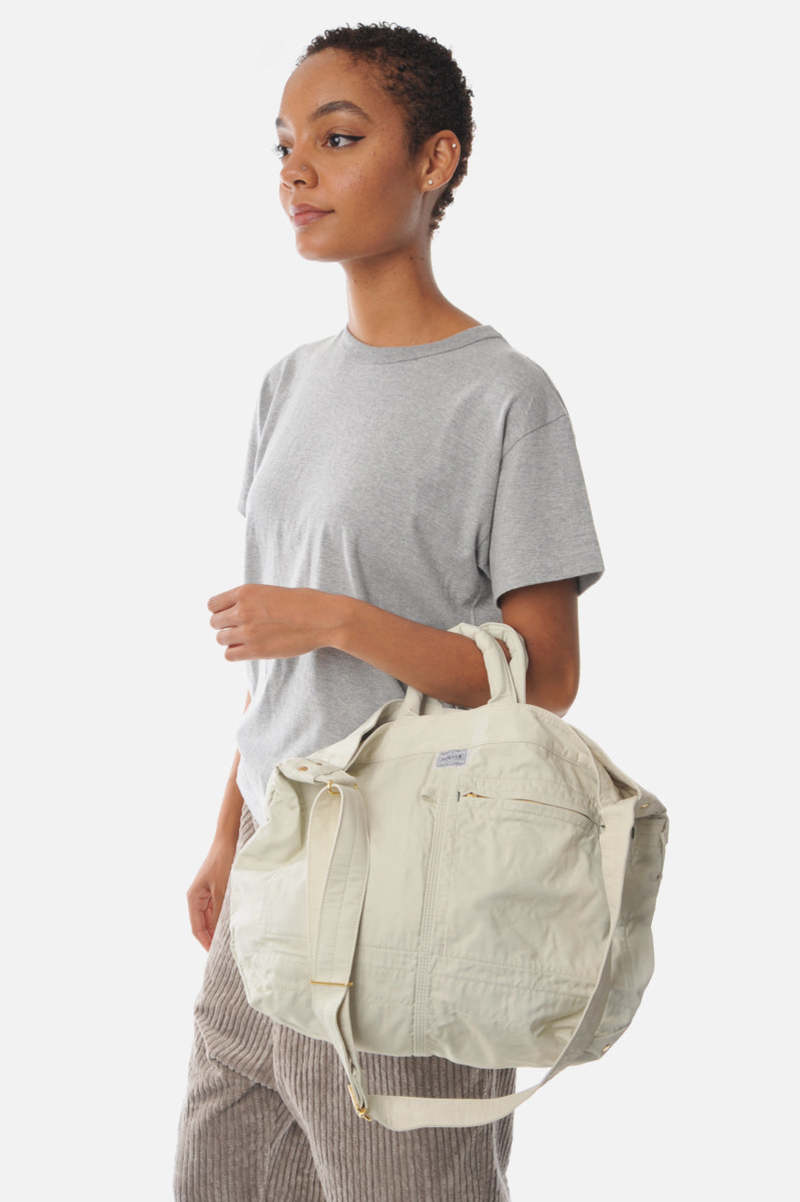 Porter Winter Small 2 Way Mile Tote - White | Garmentory