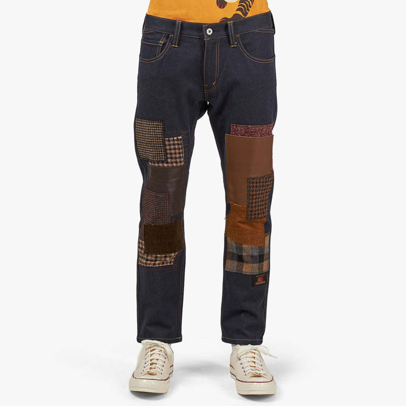 Junya Watanabe Patchwork Jeans - Indigo/Mix | Garmentory