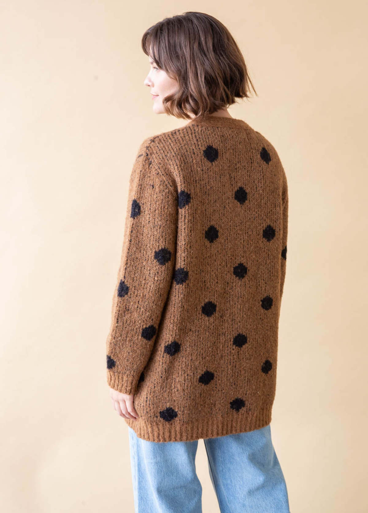 Polka Dot Camisole Knit Cardigan & Polka Dot Frill Skirt CA0037