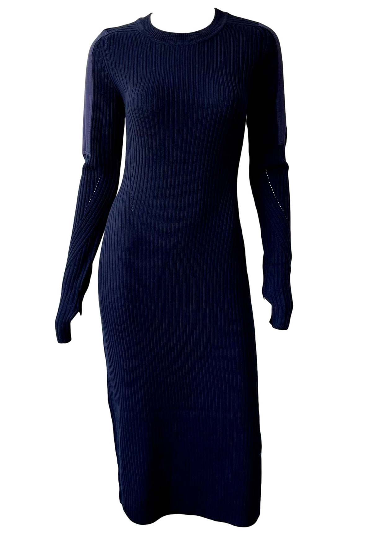 Rag & Bone Nikole Long Sleeve Midi Dress - Navy | Garmentory