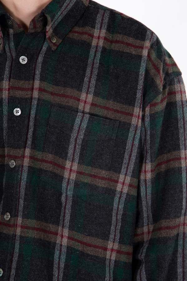 Our Legacy Borrowed BD Shirt - Green Pub Check | Garmentory