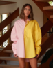 BLANCA Henrietta Shirt - Yellow/Pink - Thumbnail 1