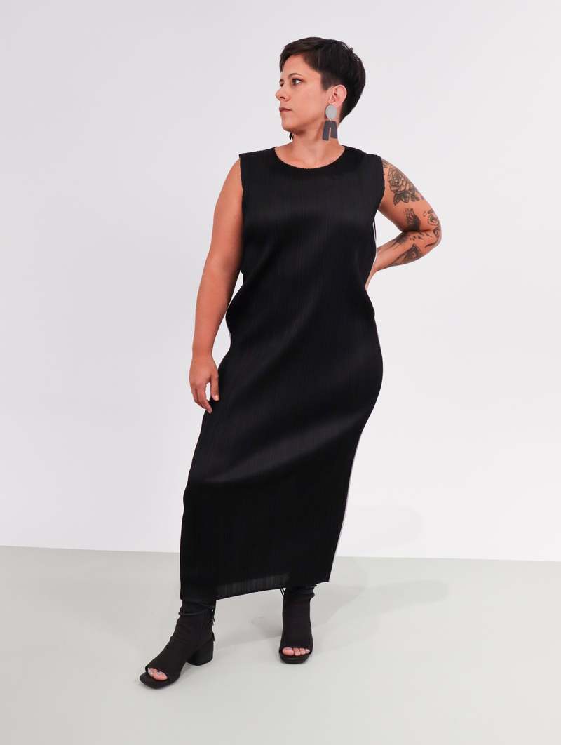 Pleats Please by Issey Miyake Sway Dress - Black | Garmentory