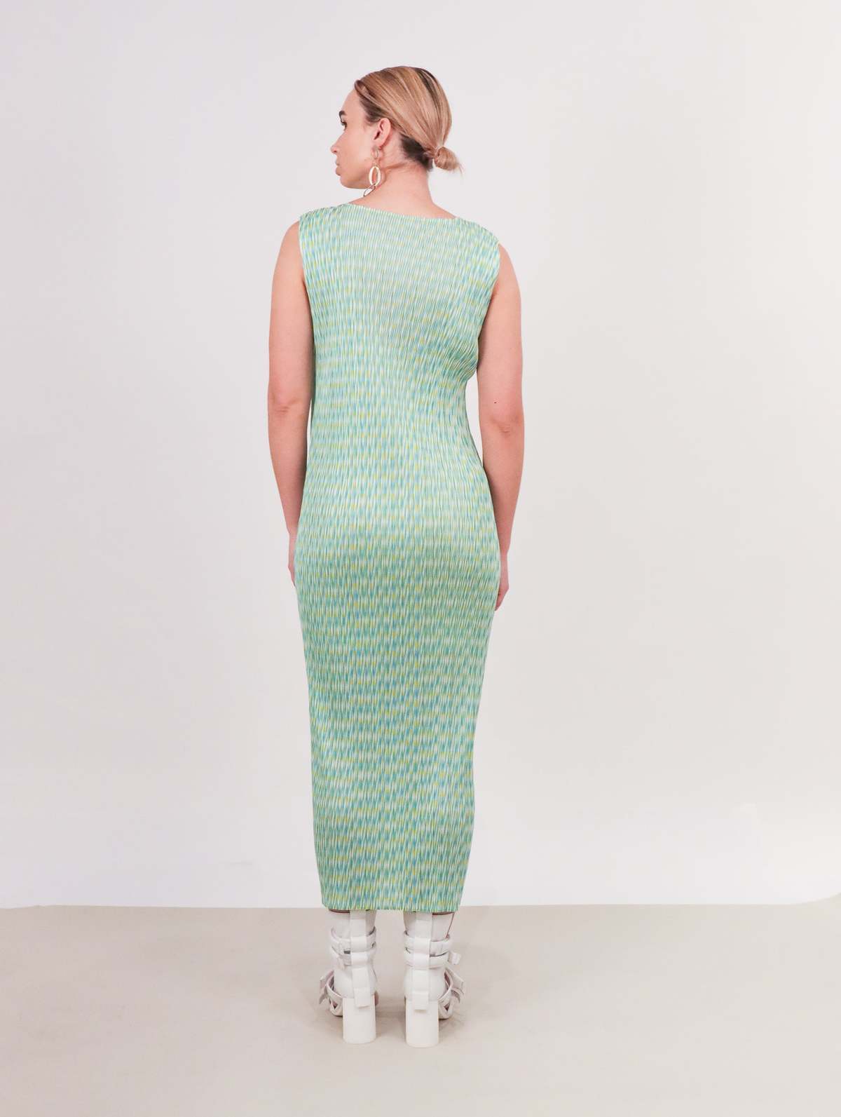 Pleats Please by Issey Miyake Whistle Dress - Lemon Yellow | Garmentory