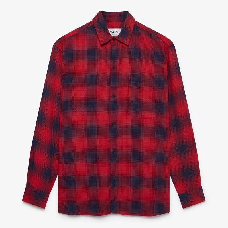 Wax London Oz Shirt Leyton Check - Red Wax London Oz Shirt Leyton Check - Red