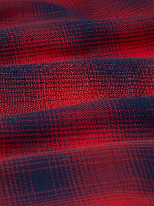 Wax London Oz Shirt Leyton Check - Red Wax London Oz Shirt Leyton Check - Red