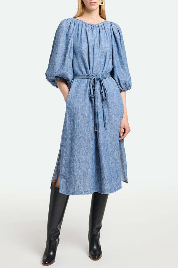 vanessa bruno denim dress Vanessa Bruno Telekia Dress - Bleu