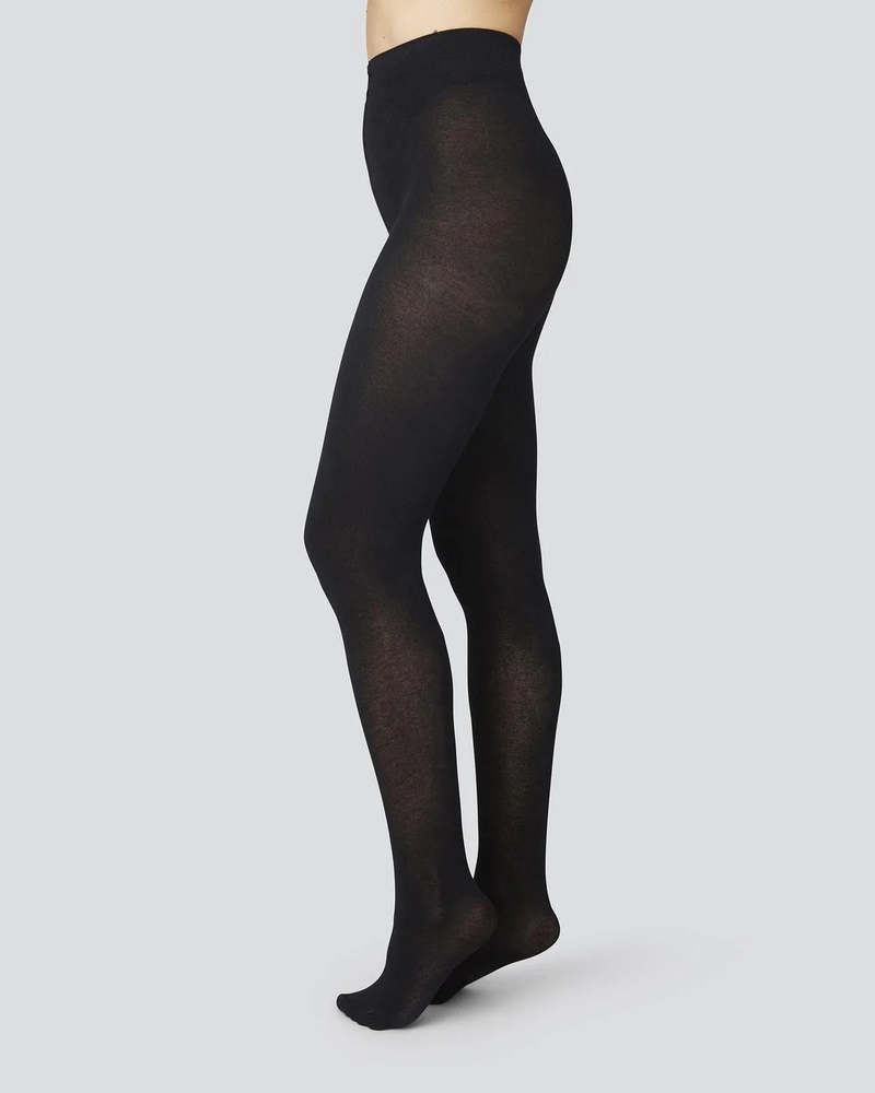 Swedish Stockings ALICE TIGHTS - BLACK CASHMERE