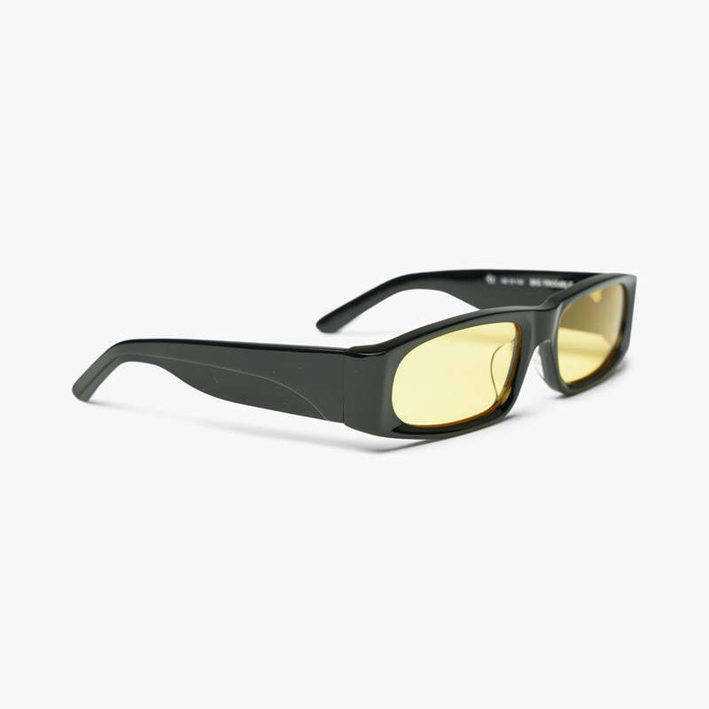 Bonnie Clyde Big Trouble Sunglasses - Black/Sunglow | Garmentory