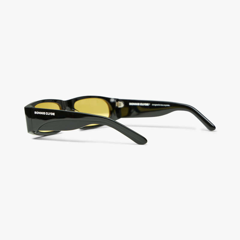 Bonnie Clyde Big Trouble Sunglasses - Black/Sunglow | Garmentory