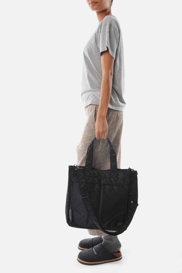 Porter 2 way Tanker Tote - Black | Garmentory Porter 2 way Tanker Tote - Black | Garmentory