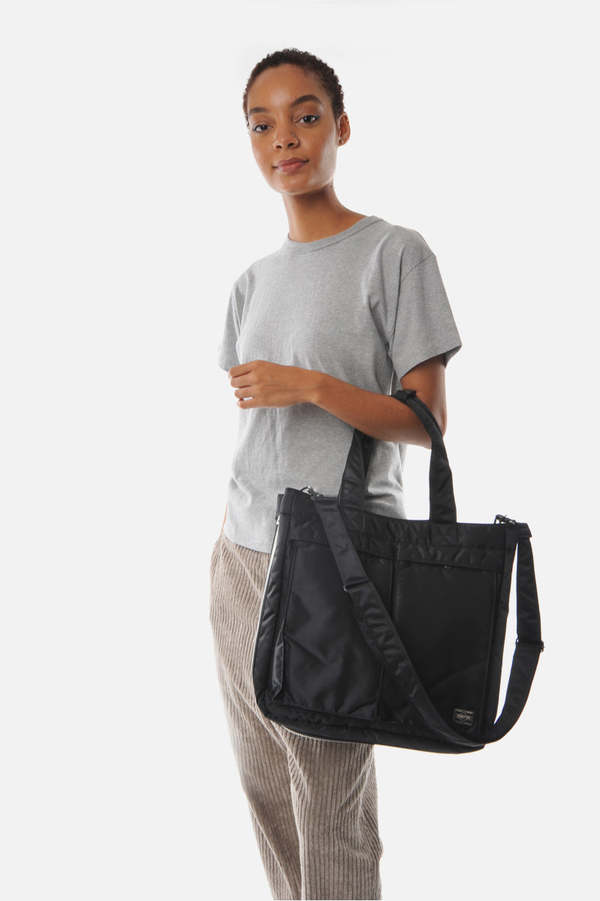 Porter 2 way Tanker Tote - Black | Garmentory