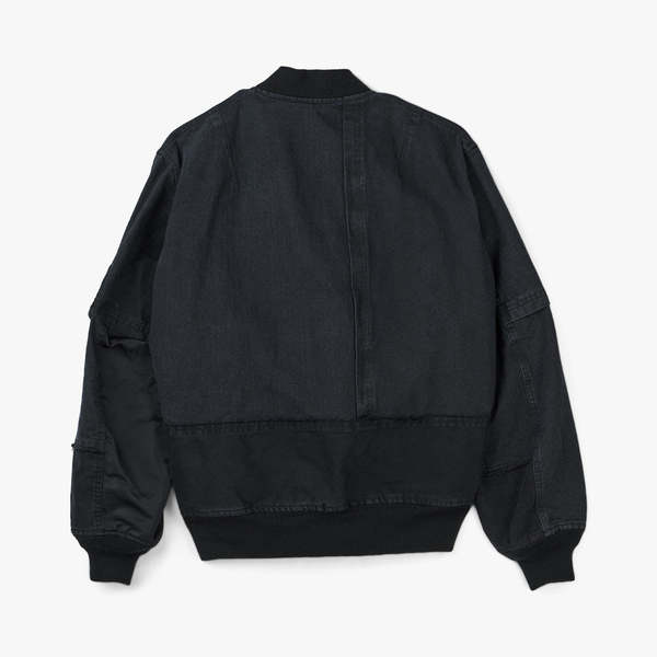 Comme des Garçons Homme Multi-Fabric Bomber Jacket - Black