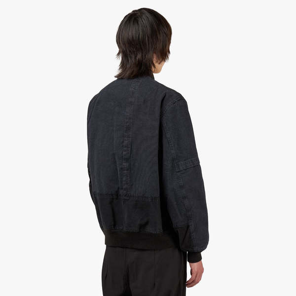 Comme des Garçons Homme Multi-Fabric Bomber Jacket - Black