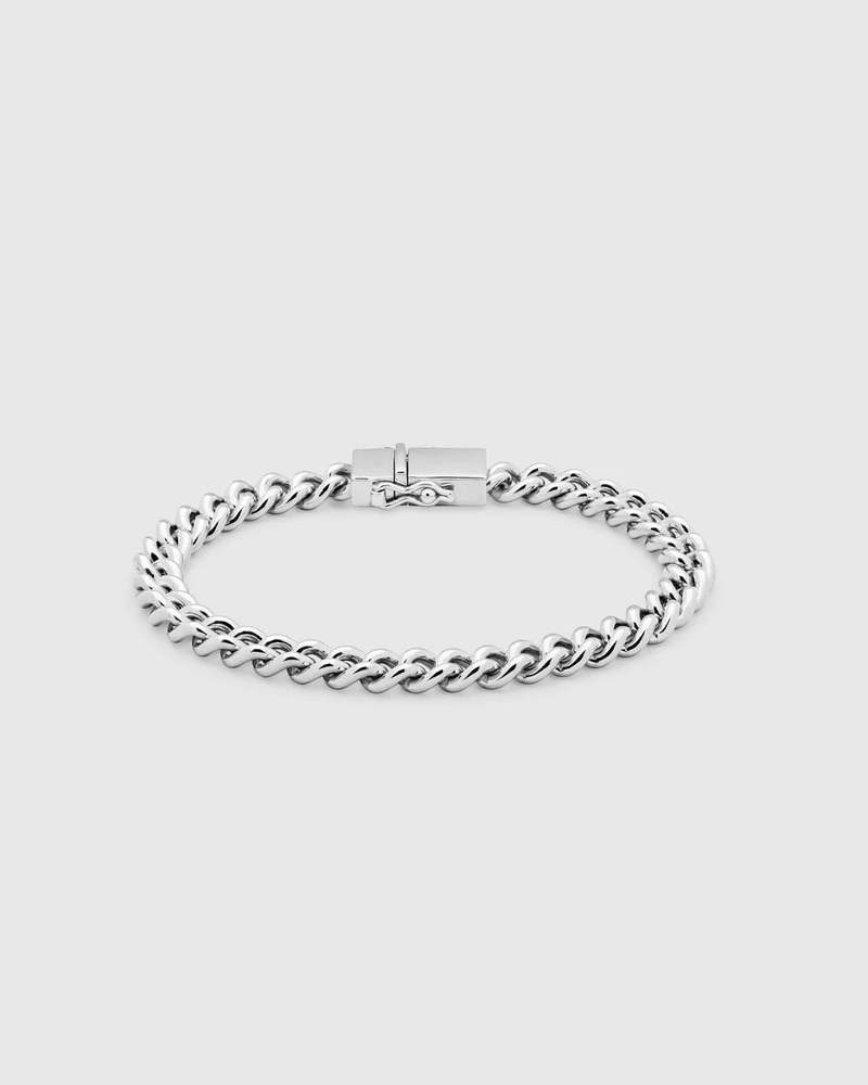 20-60代 人気ファッションブランド Wood Tom Rounded Garmentory | Silver - Bracelet Curb アクセサリー