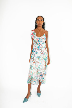 y2k asymmetrical dress Y2K Embellished Asymmetric Midi Dress (Size XXS) – VintageFolk