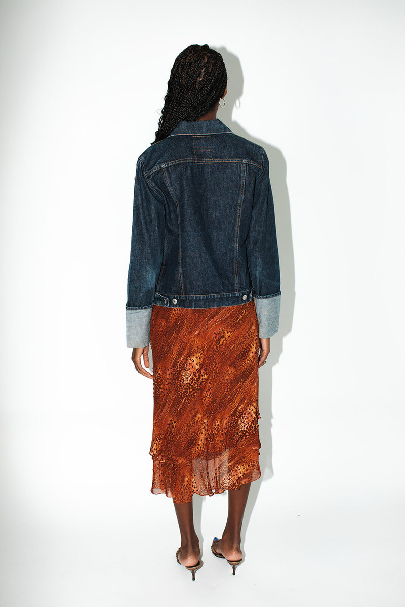 Helmut Lang 1990s Folded Cuff Denim Jacket | Garmentory